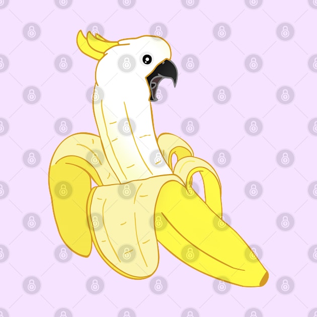 banana sulphur crested cockatoo fruit by FandomizedRose