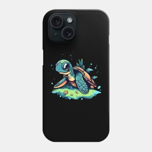 Meet our new favorite sea turtle cartoon character Phone Case