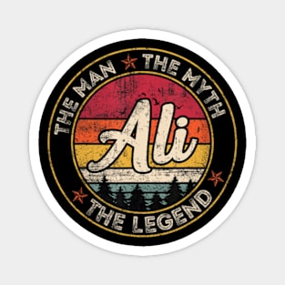 Ali The Man The Myth The Legend Personalized Name Magnet