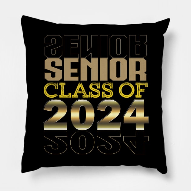 Senior 2024 Pillow by TeeText