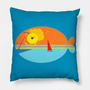 Beach Whale Pillow