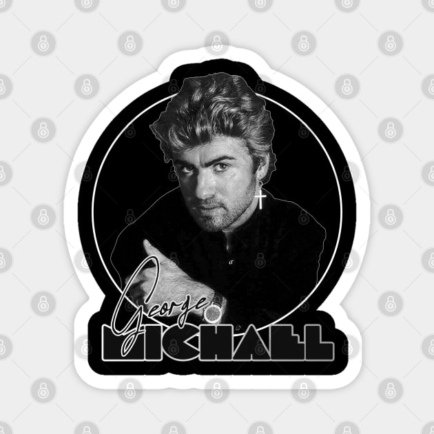 Retro George Michael 80s Icon Tribute Magnet by darklordpug