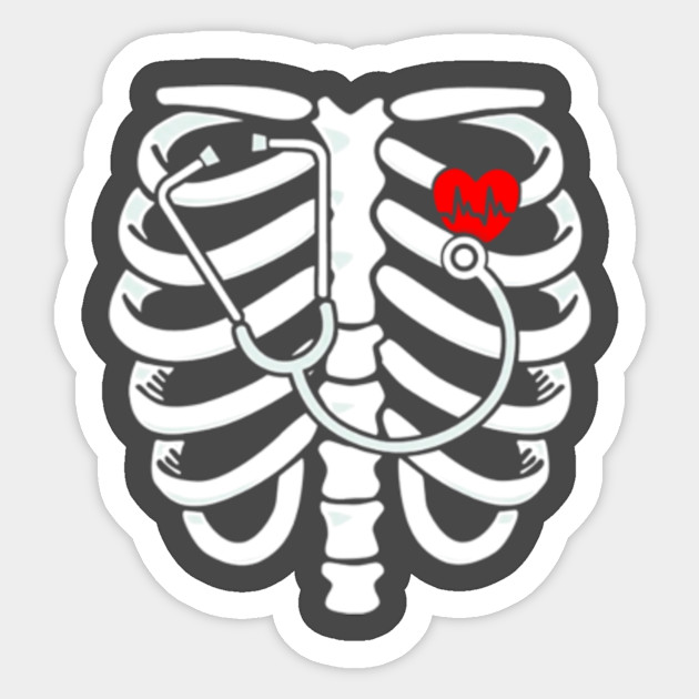Nurse Skeleton Shirt Nurse Skeleton Sticker Teepublic Uk