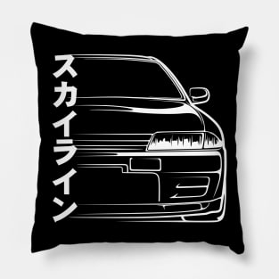 Skyline R32 GT-R Silhouette Pillow