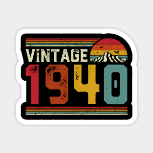 Vintage 1940 Birthday Gift Retro Style Magnet