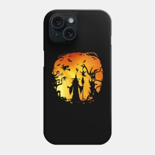 Orange Witch in the Haunted Forest Phone Case