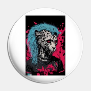 Emo Cheetah Pin