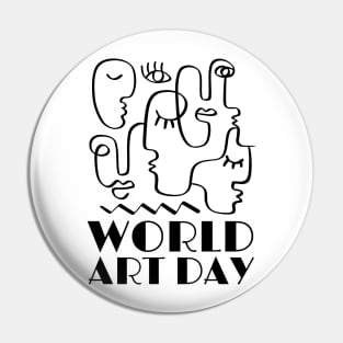 World Art Day Pin