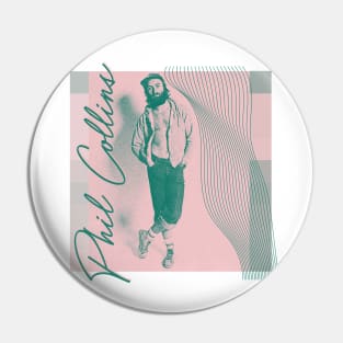 Phil Collins is cooler than you /// Vintage Style Aesthetic Design Pin