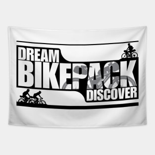 Dream Bikepack Discover White on Light Color Tapestry