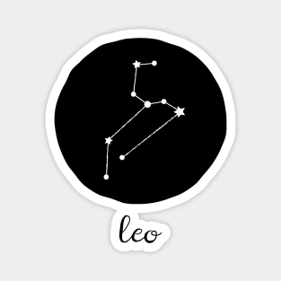Leo Zodiac Constellation Astrological Sign Celestial Art Magnet