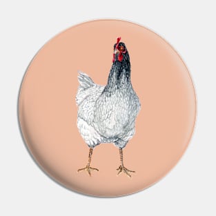 Grey Chicken Pin