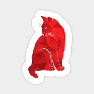 Amazing Red Cat Design - Furry Red Cute Cat Kitten Product Magnet