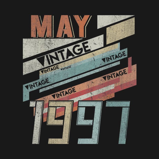 Born In MAY 1997 230th Years Old Retro Vintage Birthday by teudasfemales