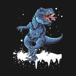 Dinosaur Christmas Hoodie T-Shirt