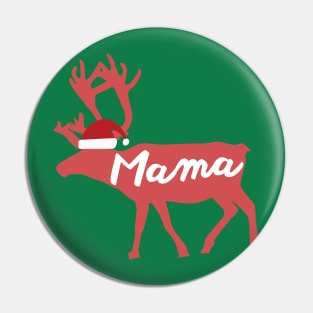 Mama Mother Mom Reindeer Family Group Christmas Eve Matching Pin