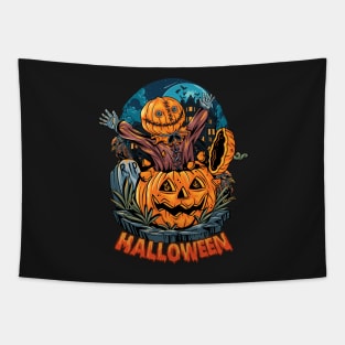 Pumpkin surprise - Halloween Tapestry