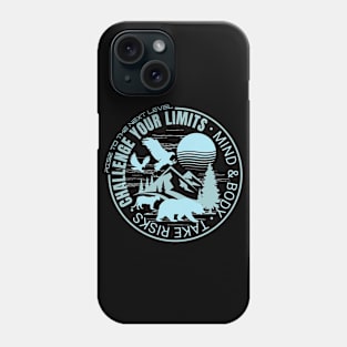 Challenge Your Limits Next Level Inspirational Quote Phrase Text Phone Case