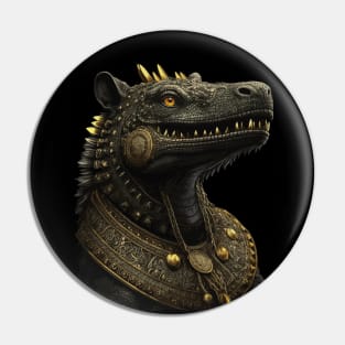 Inca Crocodile Pin