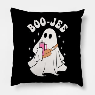 Spooky Season Cute Ghost Halloween Costume Boujee Boo-Jee Pillow