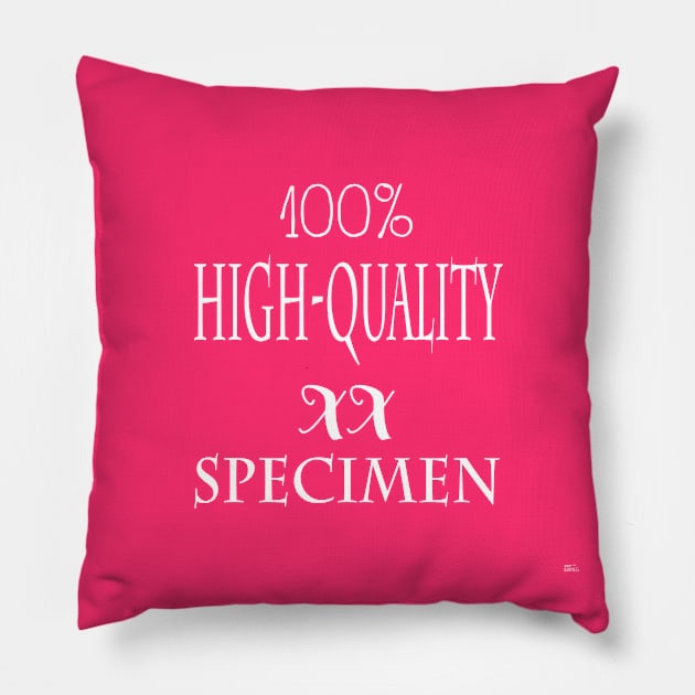 100% high-quality XX specimen - white writing Pillow by Lupigna