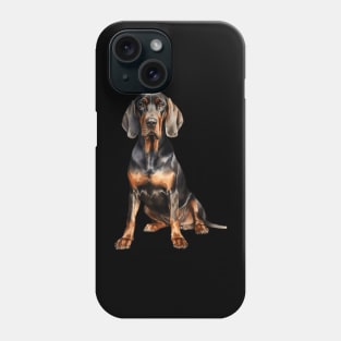 Black and Tan Coonhound Phone Case