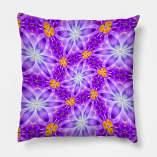 Pretty Purple Flower Pattern Pillow