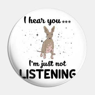 Xoloitzcuintli I hear you Iam just not listening Pin