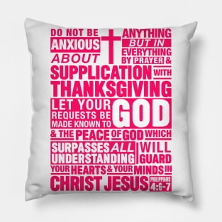 Philippians 4:6-7 Pillow