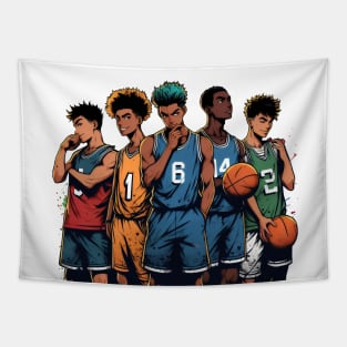 Muscle Basketball Players Anime Manga Manwha Husbando Otaku Tapestry