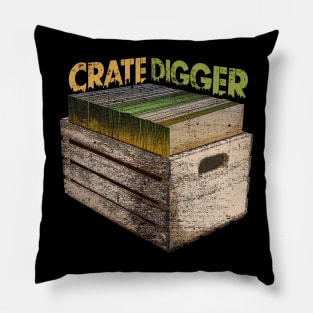 Crate Digger Vinyl Collector Pillow