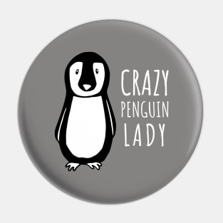 Crazy Penguin Lady Pin