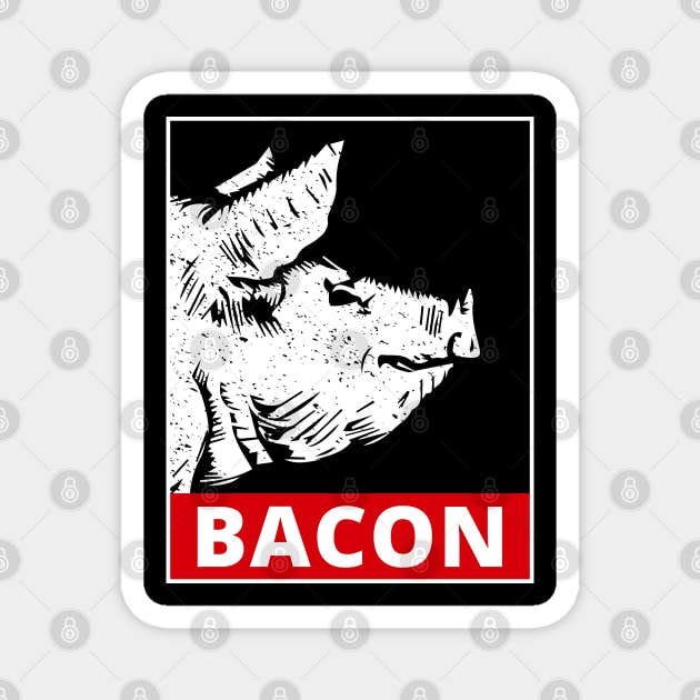 Grungy Bacon Goodness Magnet by dmac