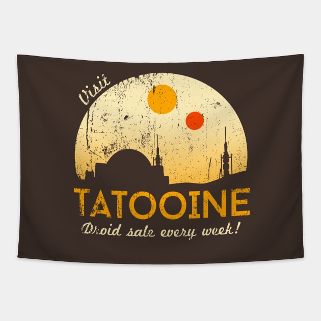 Visit Tatooine Tapestry by alecxps