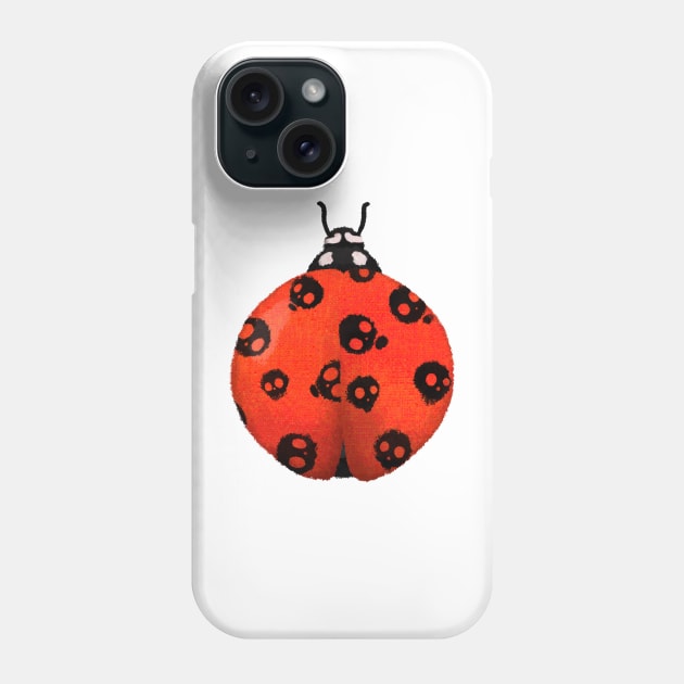 Death’s Head Ladybug Phone Case by Surplusweird