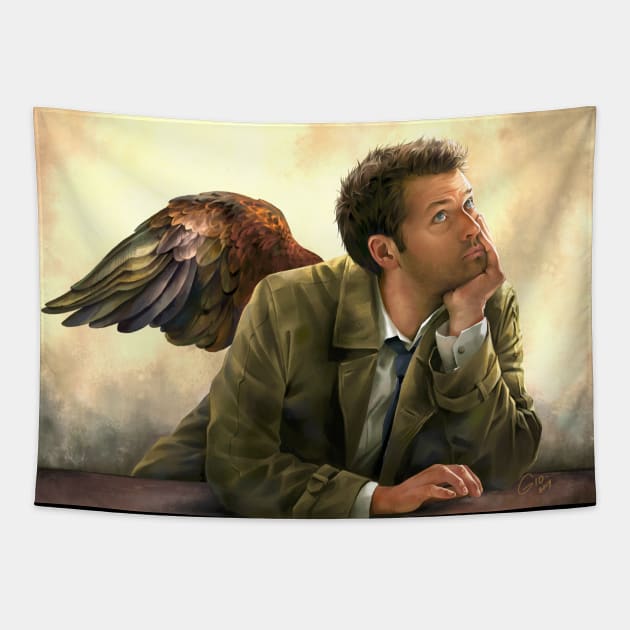 Castiel Renaissance Style Tapestry by GioGui