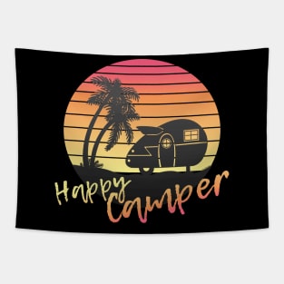 Happy Beach Camper Tapestry