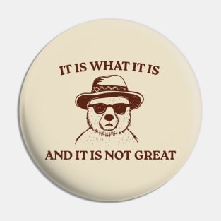 It Is What It Is And It Is Not Great Pin