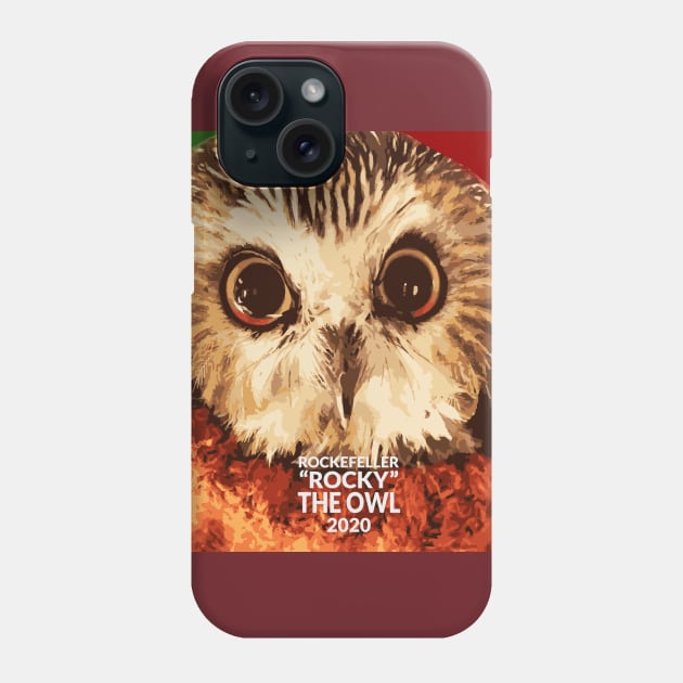 Rockefeller Rocky The Owl Phone Case by Jitterfly