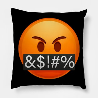 Cursing Emoji Pillow