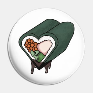 Sushi Heart Pin