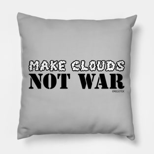 Make Clouds, Not War (Light) Pillow