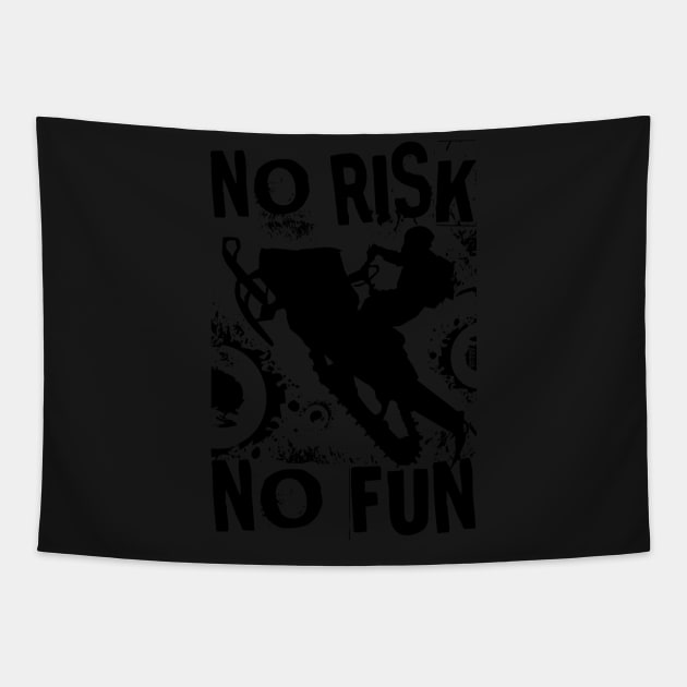 No Risk No Fun Tapestry by OffRoadStyles