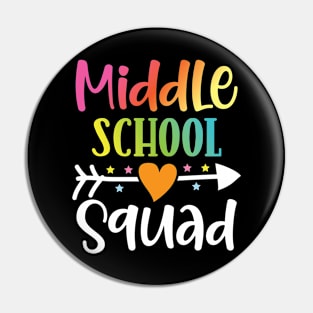 Middle School Squad Pin