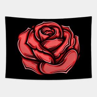 Red rose illustration Tapestry