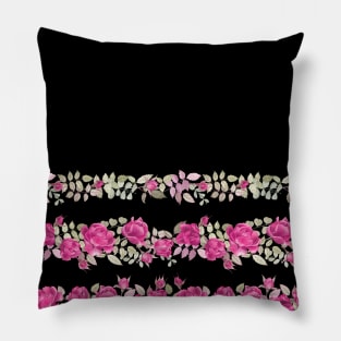 Floral garlands of pink roses Pillow