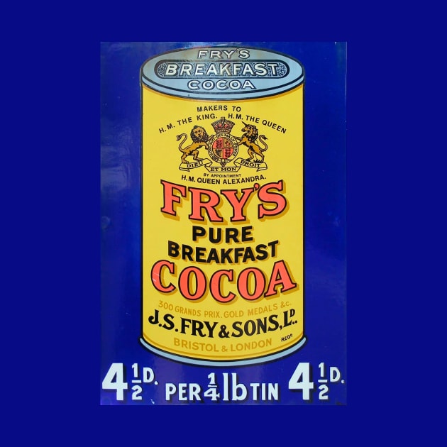 Fry's Pure Breakfast Cocoa Ad by WAITE-SMITH VINTAGE ART