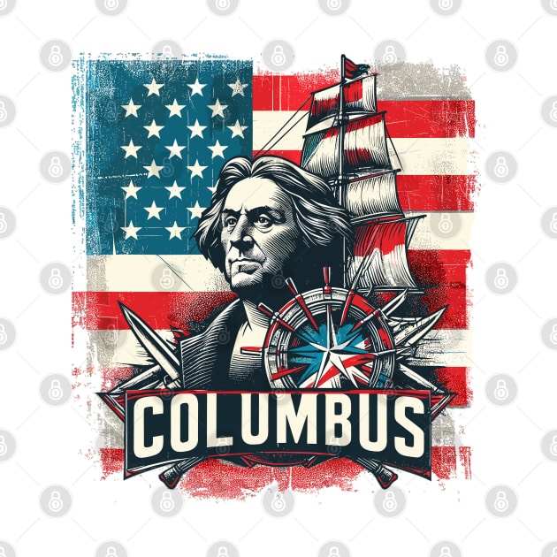 Columbus Canvas: Ohio Flag Elegance 🌳🇺🇸 by Vehicles-Art