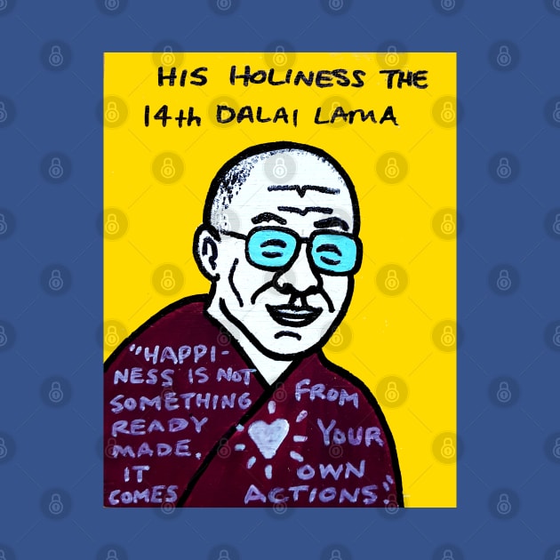 Dalai Lama by krusefolkart