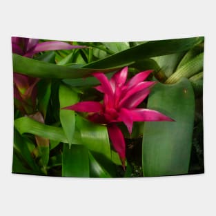 Hot Pink and Green Plants Tapestry